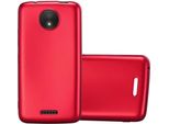 Cadorabo Custodia Protettiva Per Motorola Moto C Case In Rosso Custodia Per Cellulare Custodia In Silicone Tpu Custodia Cover Case