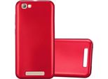 Cadorabo Custodia Protettiva Per Zte Blade A612 Custodia In Rosso Per Telefono Cellulare Tpu Custodia In Silicone Cover Case