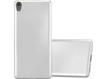 Cadorabo Custodia Protettiva Per Sony Xperia Xa In Argento Custodia Del Telefono Cellulare Custodia In Silicone Tpu Custodia Cover