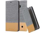 Cadorabo Custodia Per Nokia Lumia 550 Custodia Protettiva In Grigio Custodia Per Cellulare Custodia A Libro Cover