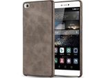 Cadorabo Custodia Protettiva Per Huawei P8 Cover In Marrone Custodia Rigida Cover Telefono Cellulare Custodia In Ecopelle