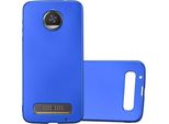 Cadorabo Custodia Protettiva Per Motorola Moto Z2 Custodia In Blu Custodia Per Telefono Cellulare Custodia In Silicone Tpu Custodia Di Copertura