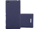 Cadorabo Custodia Protettiva Per Sony Xperia T3 In Blu Custodia Rigida Per Telefono Cellulare Cover