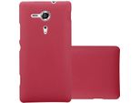 Cadorabo Custodia Protettiva Per Sony Xperia Sp In Rosso Custodia Rigida Per Telefono Cellulare Cover