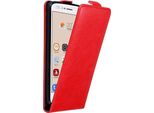 Custodia Cadorabo Per Zte Blade V8 Custodia Protettiva In Rosso Custodia Flip Per Telefono Cellulare Custodia Cover