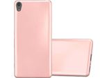Cadorabo Custodia Protettiva Per Sony Xperia Xa In Rosa Custodia Del Telefono Cellulare Custodia In Silicone Tpu Custodia Cover