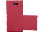 Cadorabo Custodia Protettiva Per Sony Xperia M2 / M2 Aqua Custodia In Rosso Custodia Rigida Custodia Per Cellulare Cover