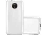 Cadorabo Custodia Protettiva Per Motorola Moto G5S In Argento Custodia Del Telefono Cellulare Custodia In Silicone Tpu Cover Case