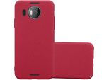 Cadorabo Custodia Protettiva Per Nokia Lumia 950 Xl In Rosso Custodia Rigida Per Telefono Cellulare Cover