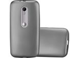 Cadorabo Custodia Protettiva Per Motorola Moto G3 In Grigio Custodia Per Cellulare Custodia In Silicone Tpu Cover Case