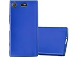 Cadorabo Custodia Protettiva Per Sony Xperia XZ1 Custodia Compact In Blu Custodia Per Cellulare Custodia In Silicone Tpu Custodia Cover