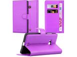 Cadorabo Cover Per Nokia Lumia 540 Cover Protettiva In Viola Custodia Per Cellulare Cover Chiusura Magnetica