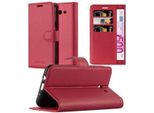 Cadorabo Custodia Per Samsung Galaxy J7 2017 Versione Usa Custodia Protettiva In Rosso Custodia Per Cellulare Cover Chiusura Magnetica