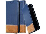 Custodia Cadorabo Per Htc One A9 Custodia Protettiva In Pelle Artificiale Blu Shandy Case Book Case