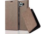 Cadorabo Cover Per Nokia Lumia 950 Cover Protettiva In Marrone Custodia Per Cellulare Cover Chiusura Magnetica