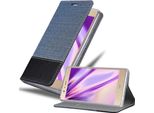 Cadorabo Custodia Per Huawei P8 Max Custodia Protettiva In Blu Custodia Per Cellulare Custodia A Libro Cover