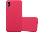 Cadorabo Custodia Protettiva Per Apple Iphone Xs Max Custodia In Rosso Telefono Cellulare Tpu Etui Cover Case