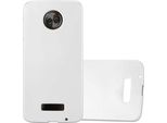 Cadorabo Custodia Protettiva Per Motorola Moto Z In Argento Custodia Del Telefono Cellulare Custodia In Silicone Tpu Custodia Cover