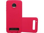 Cadorabo Custodia Protettiva Per Motorola Moto Z Play In Rosso Custodia Per Cellulare Tpu Etui Cover Case