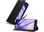 Cadorabo Cover Per Sony Xperia XZ3 Cover Protettiva In Nero Custodia Per Cellulare Cover Chiusura Magnetica