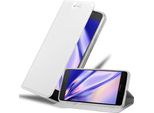 Cadorabo Custodia Per Cellulare Per Lenovo P2 Custodia Protettiva In Argento Cover Etui Book Case Booklet