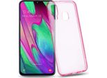 Cadorabo Custodia Per Samsung Galaxy A40 Custodia Protettiva In Rosa Custodia Cover Tpu Silicone Strass Telefono Cellulare Etui