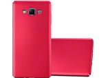 Cadorabo Cover Per Samsung Galaxy A7 2015 Cover Protettiva In Rosso Custodia Rigida Cover Per Telefono Cellulare