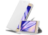Cadorabo Custodia Per Cellulare Per Huawei P9 Plus Custodia Protettiva In Argento Cover Etui Book Case Booklet