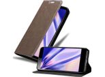 Cadorabo Custodia Per Sony Xperia L3 Custodia Protettiva In Marrone Custodia Per Telefono Cellulare Cover Chiusura Magnetica
