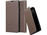Cadorabo Custodia Per Samsung Galaxy A6S Custodia Protettiva In Marrone Custodia Per Cellulare Cover Chiusura Magnetica