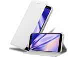 Cadorabo Custodia Per Cellulare Per Samsung Galaxy A6 Plus 2018 Custodia Protettiva In Argento Cover Etui Book Case Booklet