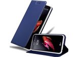Cadorabo Custodia Per Cellulare Per Lg X Screen Custodia Protettiva In Blu Cover Etui Book Case Booklet