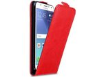 Cadorabo Cover Per Samsung Galaxy J7 2015 Cover Protettiva In Rosso Flip Case Custodia Del Telefono Cellulare Cover