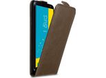 Cadorabo Cover Per Samsung Galaxy J6 2018 Cover Protettiva In Marrone Flip Case Custodia Per Telefono Cellulare Cover