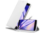 Cadorabo Custodia Per Cellulare Per Oneplus 2 Custodia Protettiva In Argento Cover Etui Book Case Booklet