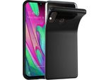 Cadorabo Cover Per Samsung Galaxy A40 Cover Protettiva In Nero Custodia Protettiva In Silicone Tpu Cover Case