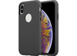 Custodia Cadorabo Per Apple Iphone X / Xs Custodia Protettiva In Grigio Custodia Ibrida Per Cellulare Tpu Silicone Cover