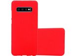 Cadorabo Custodia Protettiva Per Samsung Galaxy S10 Plus In Rosso Custodia Del Telefono Cellulare Tpu Etui Cover Case