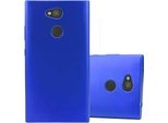 Cadorabo Custodia Protettiva Per Sony Xperia L2 In Blu Custodia Per Cellulare Custodia In Silicone Tpu Cover Case