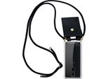 Cadorabo Custodia Per Lg K10 2017 Copertura Protettiva In Nero Catena Telefono Cellulare Silicone Cavo Custodia Rimovibile