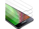 Cadorabo 3X Pellicola Blindata Per Samsung Galaxy J3 2016 Pellicola Protettiva In Vetro Temperato Trasparente Screen Protector