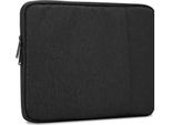 Cadorabo Borsa Di Protezione Per Laptop / Tablet 14 Pollici In Nero Borsa Per Notebook Computer Tessuto Fodera In Velluto