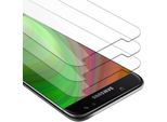 Cadorabo 3X Pellicola Blindata Per Samsung Galaxy J3 2017 Pellicola Protettiva In Vetro Temperato Trasparente Screen Protector