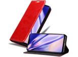 Cadorabo Cover Per Lg V50 Cover Protettiva In Rosso Custodia Per Cellulare Cover Chiusura Magnetica