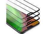 Cadorabo 3X Pellicola Protettiva A Schermo Intero Per Huawei P20 Lite In Nero Vetro Protettivo Del Display Temperato