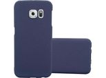 Cadorabo Custodia Protettiva Per Samsung Galaxy S6 Edge Custodia In Blu Custodia Rigida Per Telefono Cellulare Cover