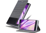 Cadorabo Custodia Per Samsung Galaxy A8 2015 Custodia Protettiva In Grigio Telefono Cellulare Custodia A Libro Cover
