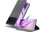 Custodia Cadorabo Per Samsung Galaxy Note 10 Plus Custodia Protettiva In Grigio Custodia Per Cellulare Custodia A Libro Cover