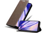 Cadorabo Cover Per Htc Desire 19 Plus Cover Protettiva In Marrone Custodia Per Cellulare Cover Chiusura Magnetica
