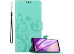Cadorabo Cover Per Samsung Galaxy S8 Cover Protettiva In Turchese Cover Protettiva Cover Per Telefono Cellulare Cover Fiori Custodia Fiore